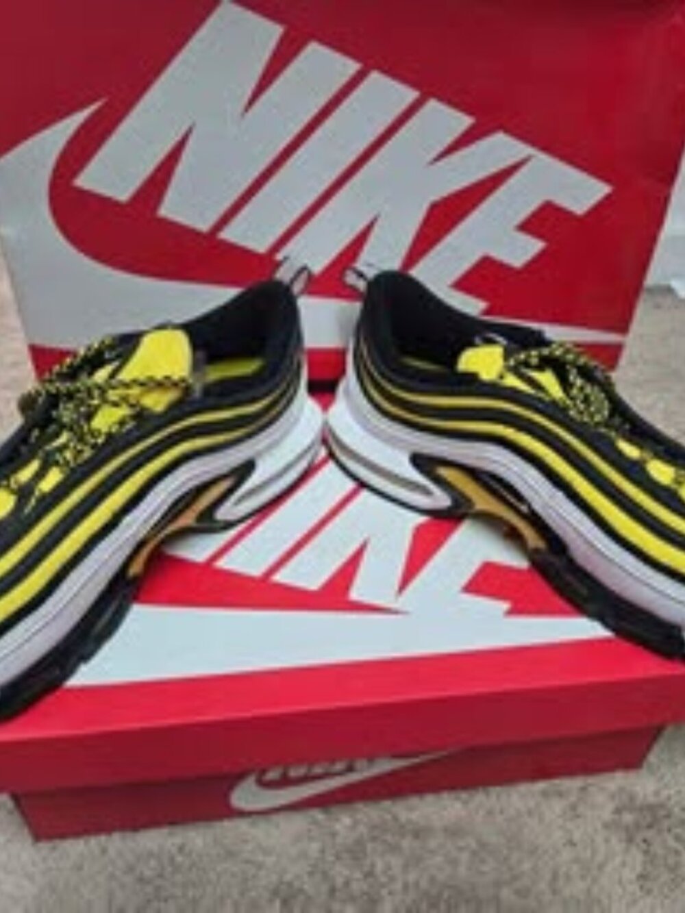 Nike Air Max Plus 97 'Frequency Pack' White/Yellow Men's Size 11 - NO BOX
